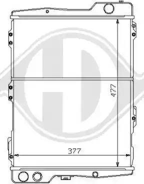 Diederichs 8101123 - Радиатор, охлаждение двигателя autospares.lv