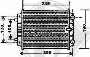 Diederichs 8101809 - Радиатор, охлаждение двигателя autospares.lv