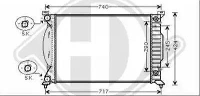 Diederichs 8101707 - Радиатор, охлаждение двигателя autospares.lv