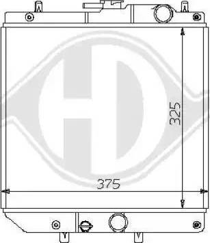 Diederichs 8108110 - Радиатор, охлаждение двигателя autospares.lv