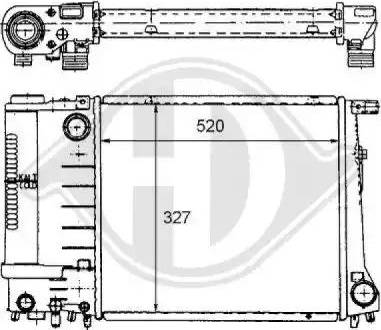 Diederichs 8102169 - Радиатор, охлаждение двигателя autospares.lv