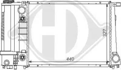 Diederichs 8102160 - Радиатор, охлаждение двигателя autospares.lv