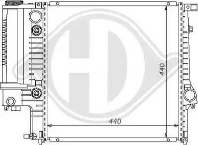 Diederichs 8102103 - Радиатор, охлаждение двигателя autospares.lv