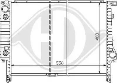 Diederichs 8102180 - Радиатор, охлаждение двигателя autospares.lv