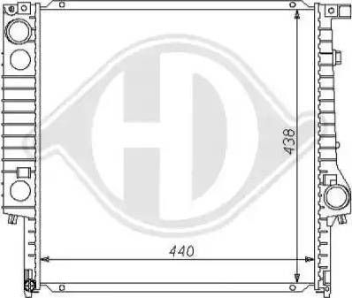 Diederichs 8102183 - Радиатор, охлаждение двигателя autospares.lv