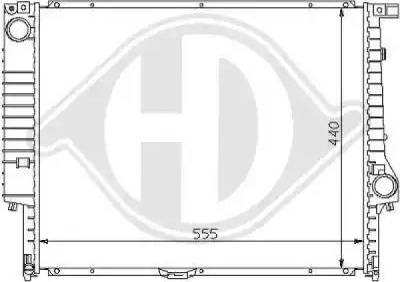 Diederichs 8102171 - Радиатор, охлаждение двигателя autospares.lv