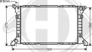 Diederichs 8110195 - Радиатор, охлаждение двигателя autospares.lv