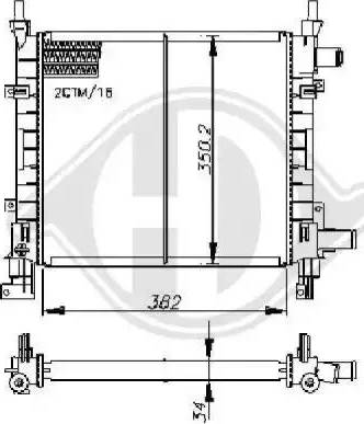 Diederichs 8110190 - Радиатор, охлаждение двигателя autospares.lv