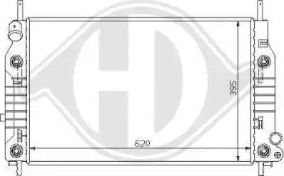 Diederichs 8110115 - Радиатор, охлаждение двигателя autospares.lv