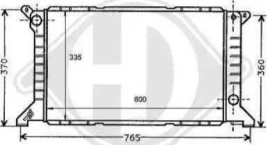 Diederichs 8110186 - Радиатор, охлаждение двигателя autospares.lv