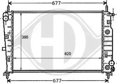 Diederichs 8110180 - Радиатор, охлаждение двигателя autospares.lv