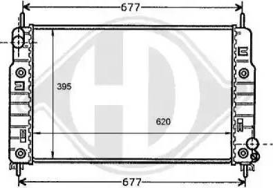 Diederichs 8110179 - Радиатор, охлаждение двигателя autospares.lv