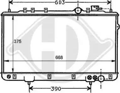 Diederichs 8112109 - Радиатор, охлаждение двигателя autospares.lv