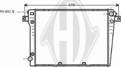 Diederichs 8112105 - Радиатор, охлаждение двигателя autospares.lv