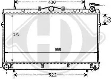 Diederichs 8112100 - Радиатор, охлаждение двигателя autospares.lv