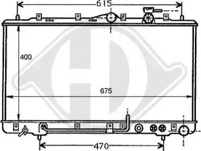 Diederichs 8112103 - Радиатор, охлаждение двигателя autospares.lv