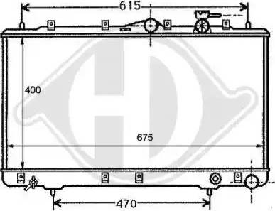 Diederichs 8112102 - Радиатор, охлаждение двигателя autospares.lv