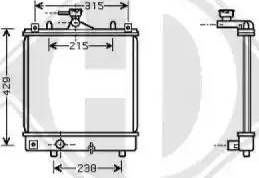 Diederichs 8186505 - Радиатор, охлаждение двигателя autospares.lv