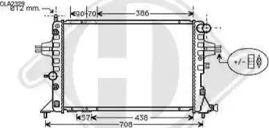 Diederichs 8180509 - Радиатор, охлаждение двигателя autospares.lv