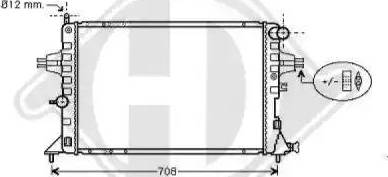 Diederichs 8180506 - Радиатор, охлаждение двигателя autospares.lv