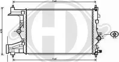 Diederichs 8180704 - Радиатор, охлаждение двигателя autospares.lv