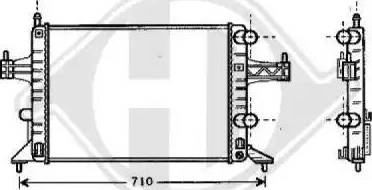 Diederichs 8181305 - Радиатор, охлаждение двигателя autospares.lv