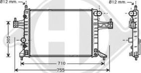 Diederichs 8181307 - Радиатор, охлаждение двигателя autospares.lv