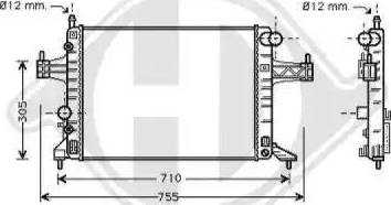 Diederichs 8181315 - Радиатор, охлаждение двигателя autospares.lv