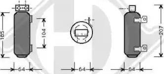 Diederichs 8181201 - Осушитель, кондиционер autospares.lv