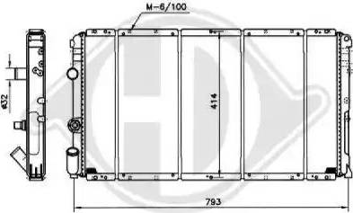 Diederichs 8188500 - Радиатор, охлаждение двигателя autospares.lv