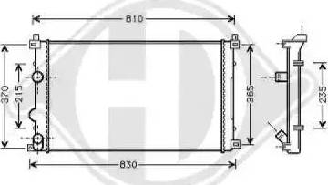 Diederichs 8188605 - Радиатор, охлаждение двигателя autospares.lv