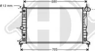 Diederichs 8182406 - Радиатор, охлаждение двигателя autospares.lv