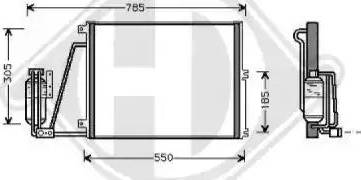 Diederichs 8182402 - Конденсатор кондиционера autospares.lv