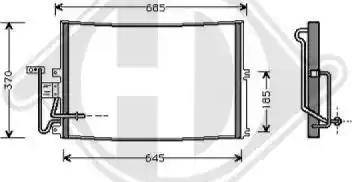 Diederichs 8182410 - Конденсатор кондиционера autospares.lv