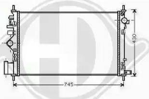 Diederichs 8182607 - Радиатор, охлаждение двигателя autospares.lv