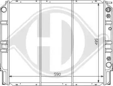 Diederichs 8139121 - Радиатор, охлаждение двигателя autospares.lv