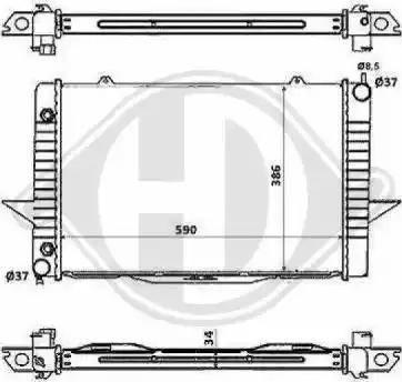 Diederichs 8139128 - Радиатор, охлаждение двигателя autospares.lv