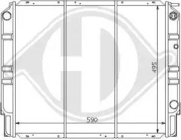 Diederichs 8139122 - Радиатор, охлаждение двигателя autospares.lv