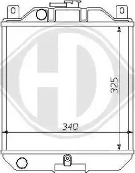 Diederichs 8136103 - Радиатор, охлаждение двигателя autospares.lv