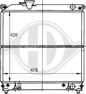 Diederichs 8136111 - Радиатор, охлаждение двигателя autospares.lv