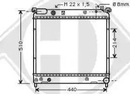 Diederichs 8136112 - Радиатор, охлаждение двигателя autospares.lv