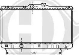 Diederichs 8136134 - Радиатор, охлаждение двигателя autospares.lv