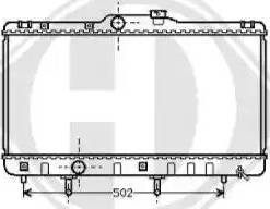 Diederichs 8136135 - Радиатор, охлаждение двигателя autospares.lv