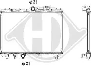 Diederichs 8136133 - Радиатор, охлаждение двигателя autospares.lv