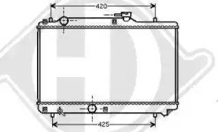 Diederichs 8136120 - Радиатор, охлаждение двигателя autospares.lv