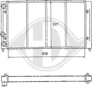 Diederichs 8138166 - Радиатор, охлаждение двигателя autospares.lv