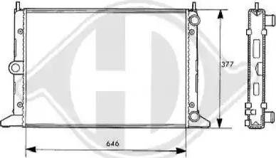 Diederichs 8138109 - Радиатор, охлаждение двигателя autospares.lv