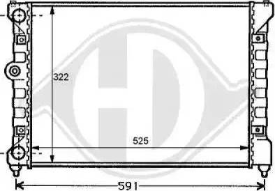 Diederichs 8138104 - Радиатор, охлаждение двигателя autospares.lv