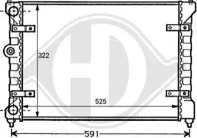 Diederichs 8138105 - Радиатор, охлаждение двигателя autospares.lv