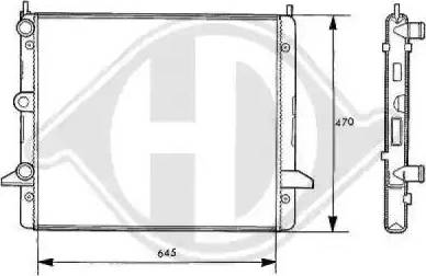 Diederichs 8138108 - Радиатор, охлаждение двигателя autospares.lv